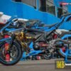 Decal Stiker Suzuki GSX-R150 BLUE BUMBLE BEE BLACK